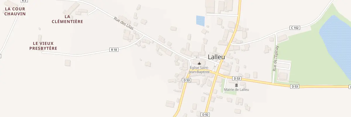 Plan du 1 Rue des Lilas à Lalleu