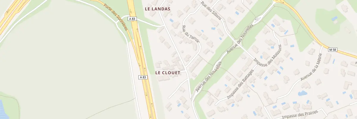 Plan du 9017 Rue du Clos des Vignes à Vertou