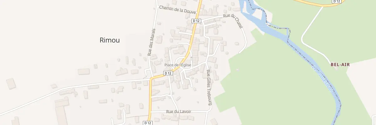 Plan du 12 Rue de la République à Rimou