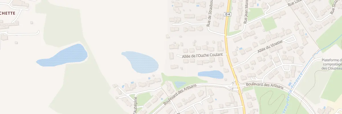 Plan du 16 All de l’Ouche Coulant à Aubigny-Les Clouzeaux