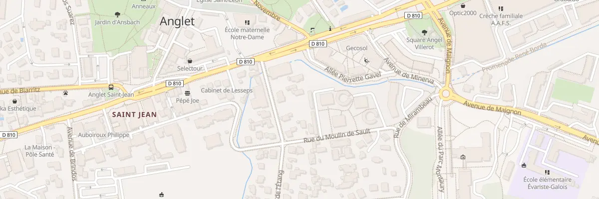 Plan du 7 Rue de l’ Etang à Anglet