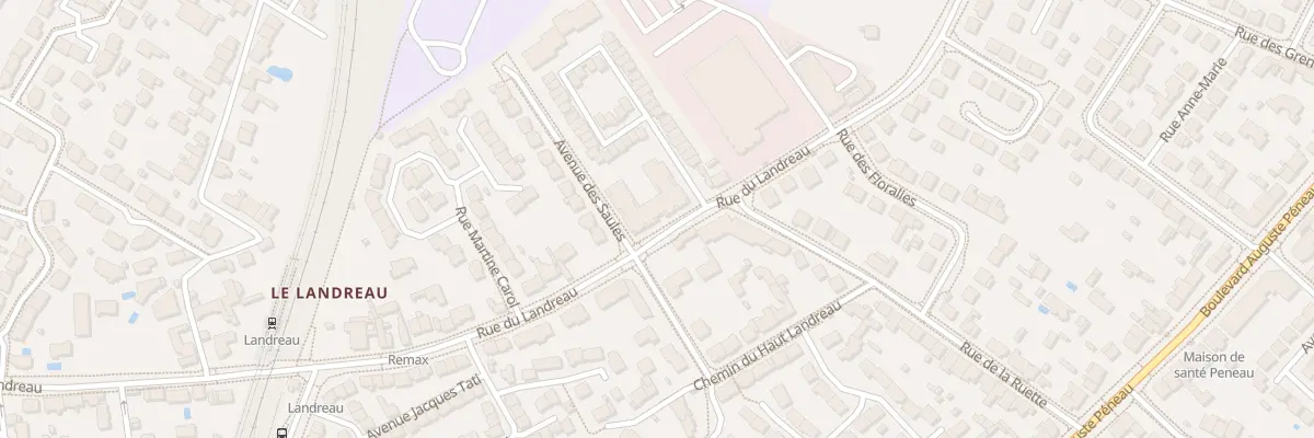 Plan du 95 Rue du Landreau à Nantes
