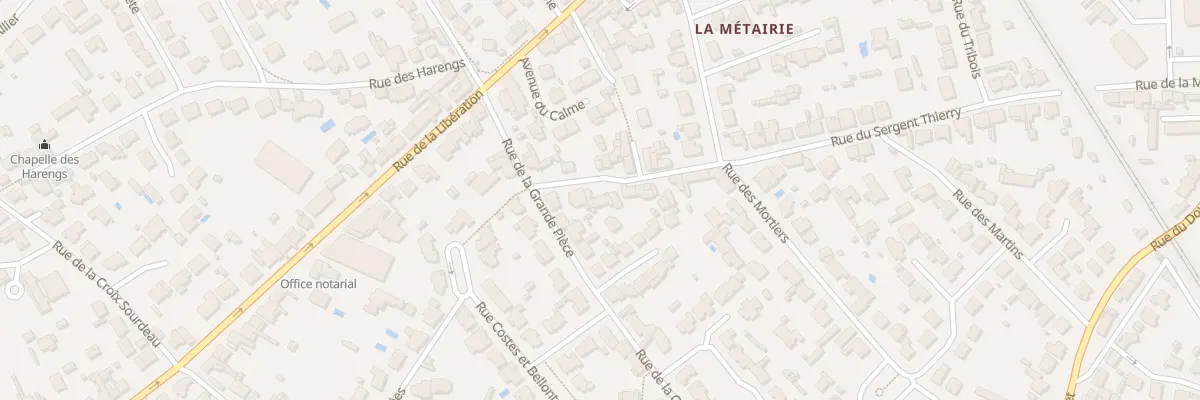 Plan du 6 Rue du Sergent Thierry à Saint-Sébastien-sur-Loire