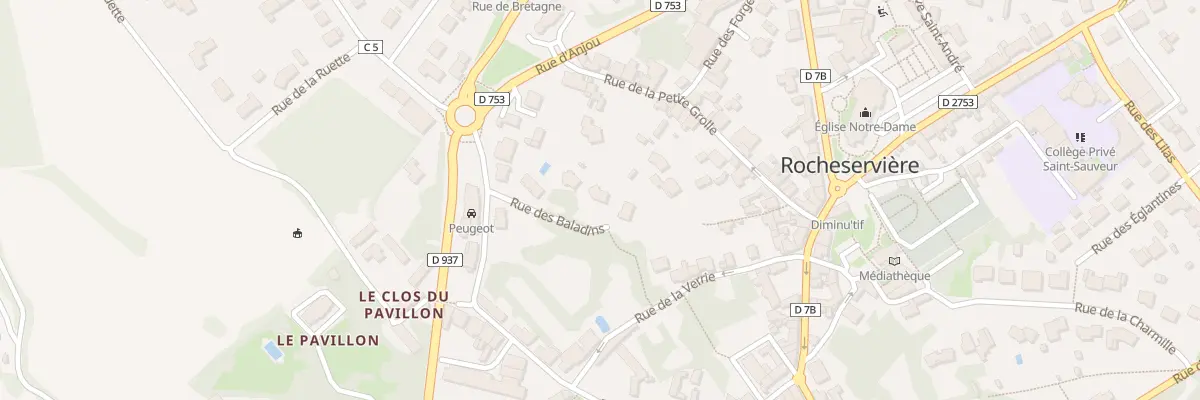 Plan du 5 Rue des baladins à Rocheservière