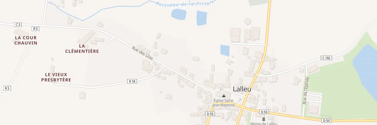 Plan du 5315 Rue des Lilas à Lalleu