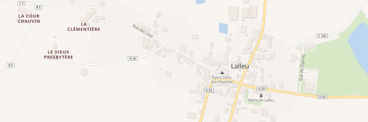 Plan du 5 Rue des Lilas à Lalleu