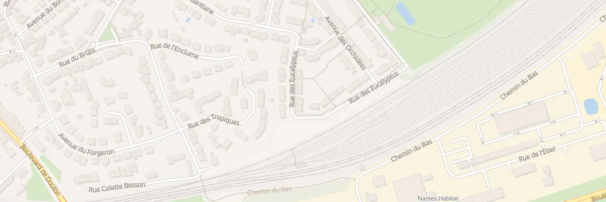 Plan du 24 Av des Eucalyptus à Nantes