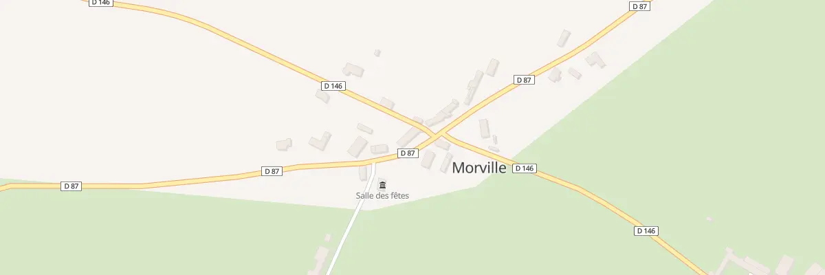Plan du 2 Rte de Magneville à Morville