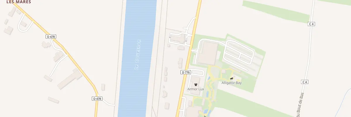 Plan du 35 Rte du Mont Saint-Michel à Beauvoir