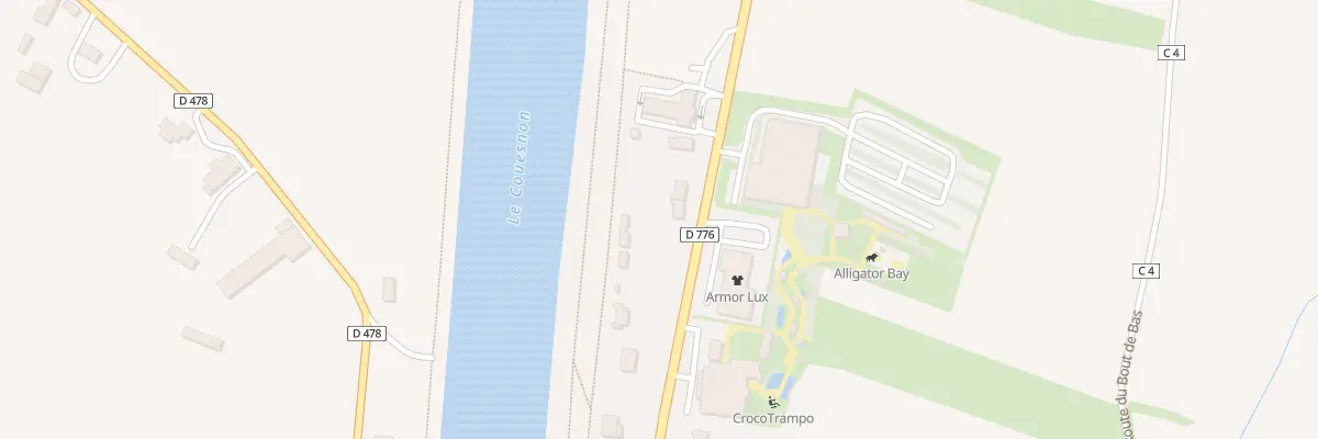 Plan du 33 Rte du Mont Saint-Michel à Beauvoir