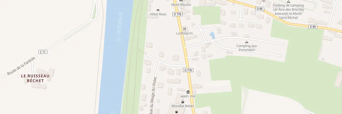 Plan du 3 Rte du Mont Saint-Michel à Beauvoir