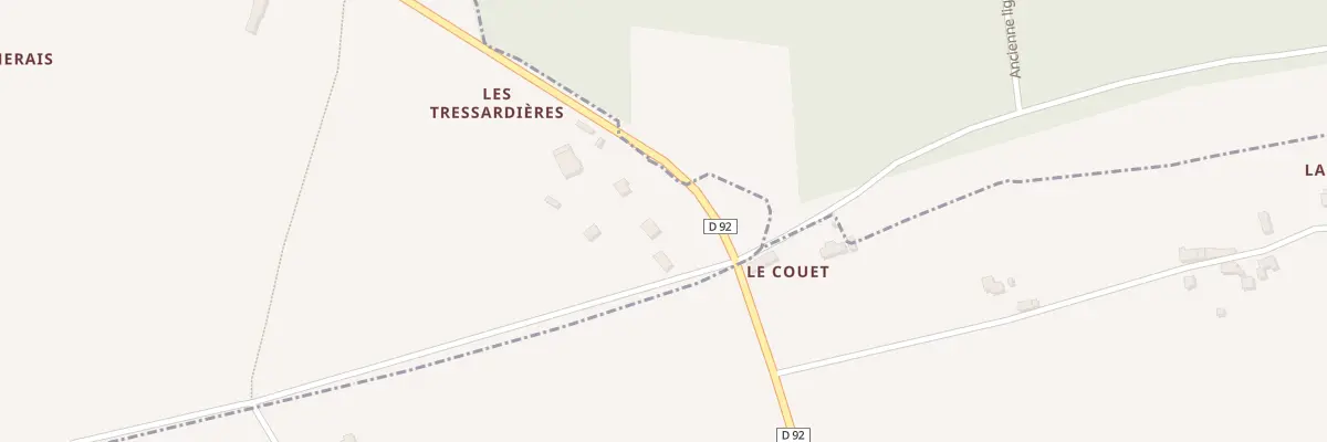 Plan du 5432 Les Tressardieres à Gahard