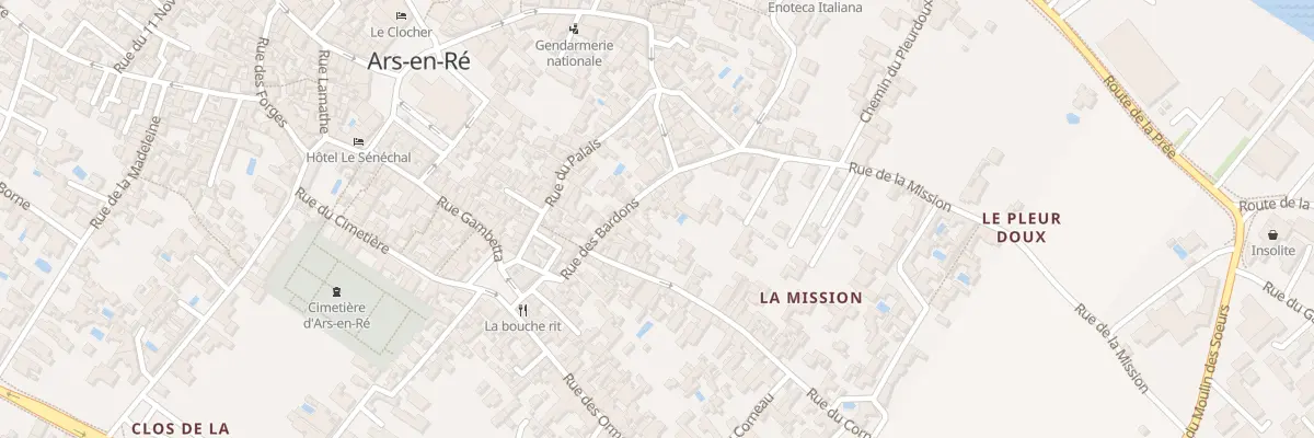 Plan du 44 Rue des Bardons à Ars-en-Ré