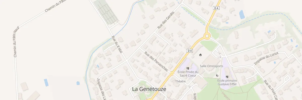 Plan du 8 Rue des pervenches à La Genétouze