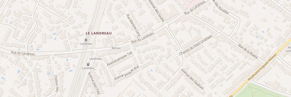 Plan du 84 Rue du Landreau à Nantes
