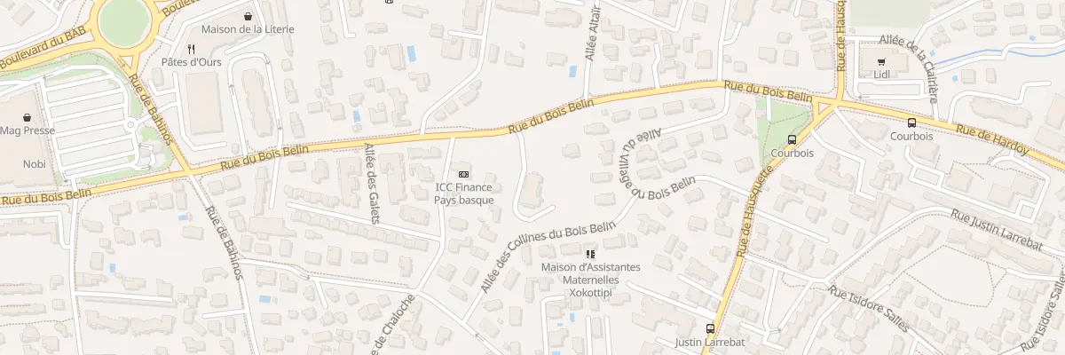 Plan du 80 Rue du Bois Belin à Anglet