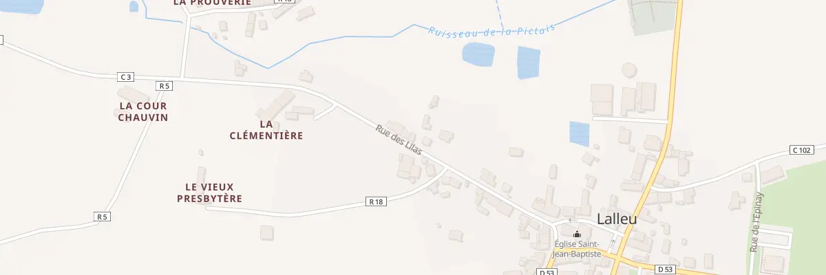 Plan du 16 Rue des Lilas à Lalleu