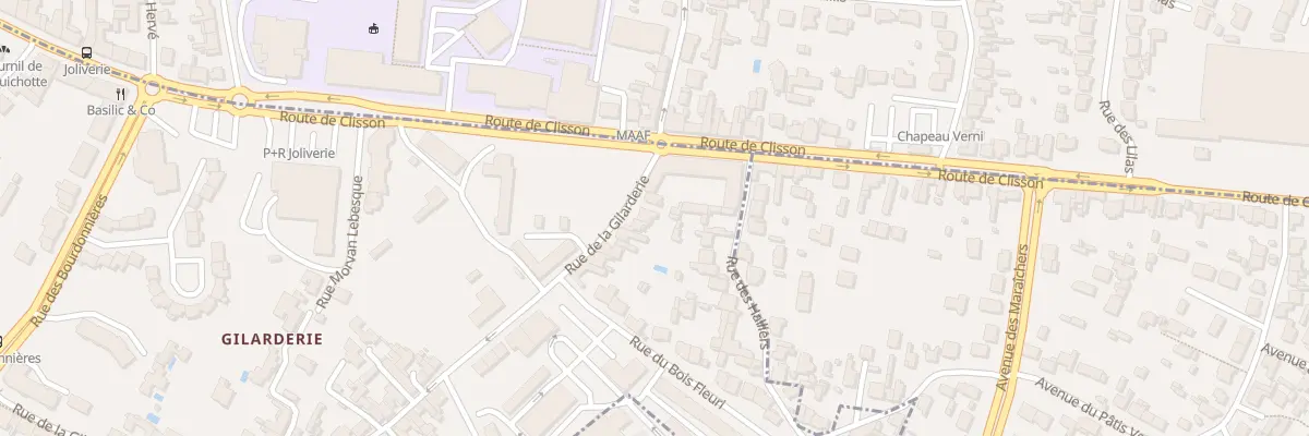 Plan du 242 Rue de la Gilarderie à Nantes