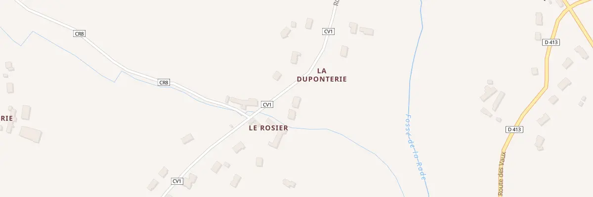 Plan du 68 Rte du Rosier à Digosville