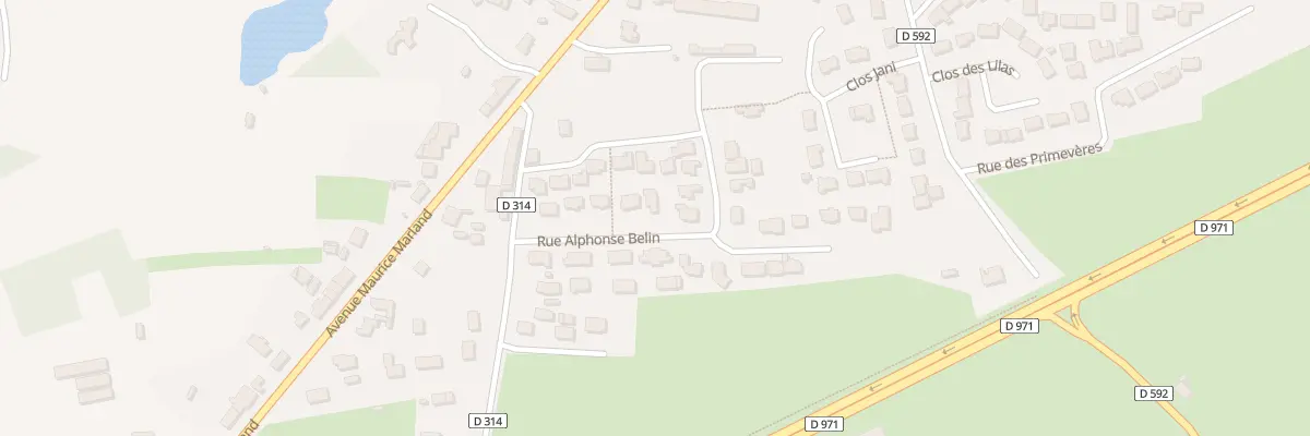 Plan du 9 Rue Alphonse Belin à Bréhal
