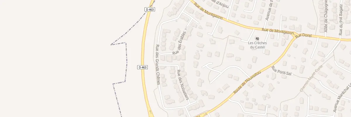 Plan du 25 Rue des Erables à Châteaugiron