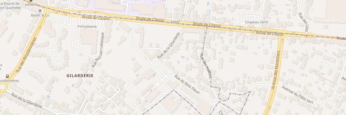 Plan du 234 Rue de la Gilarderie à Nantes