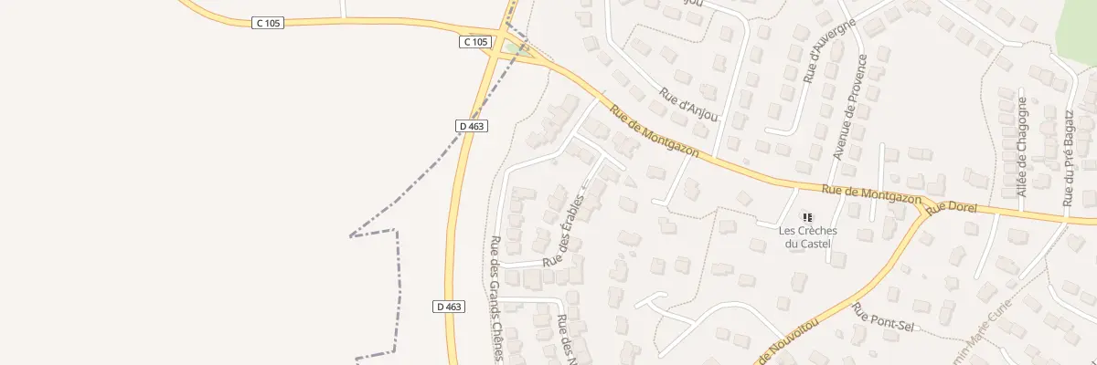 Plan du 8 Rue des Erables à Châteaugiron