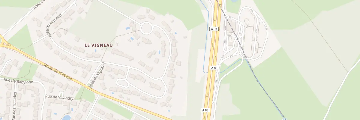 Plan du 55 All du Vigneau aux Sorinières