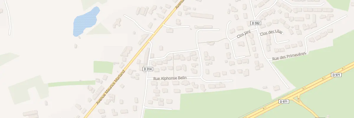 Plan du 23 Rue Alphonse Belin à Bréhal