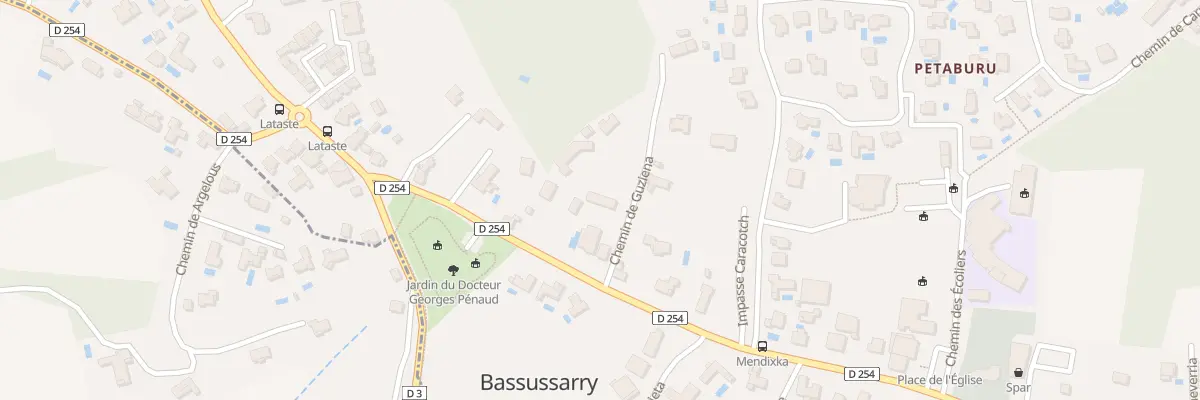 Plan du 61 Che de Guziena à Bassussarry