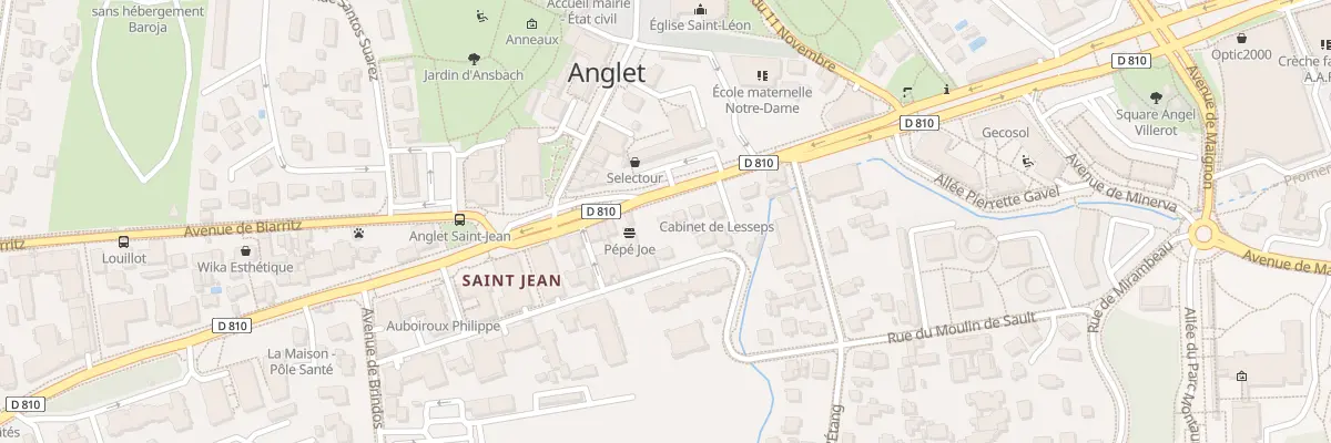 Plan du 14 Av de Bayonne à Anglet