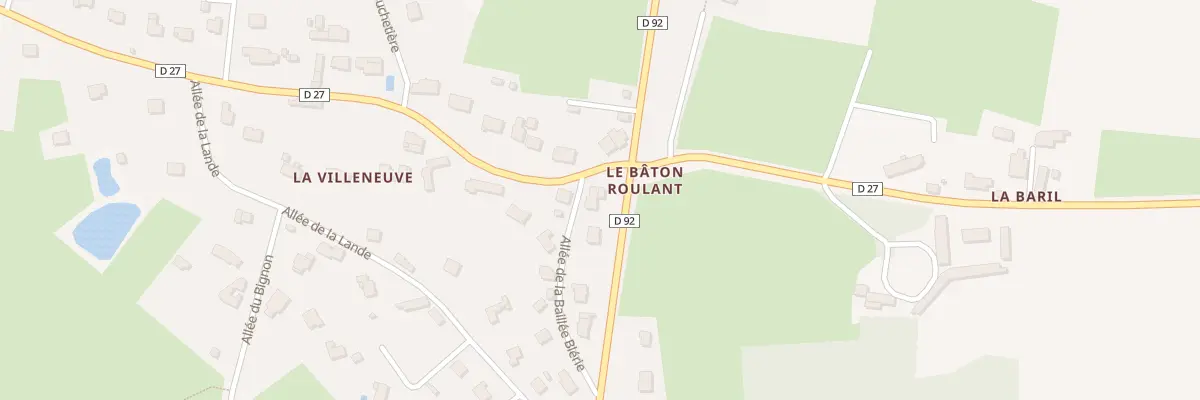 Plan du 1 All de la Baillee Blerie à Liffré