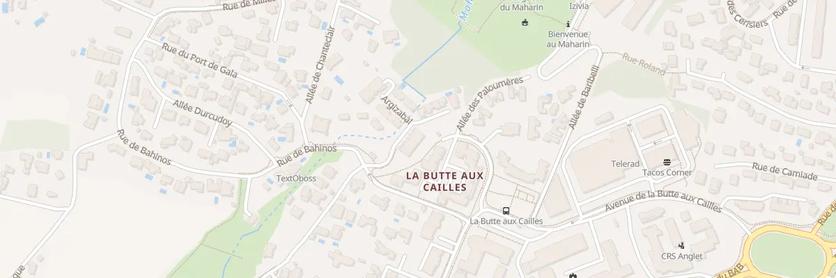Plan du 100T Rue de Bahinos à Anglet