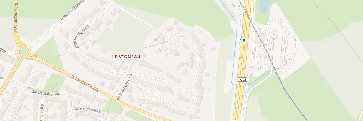 Plan du 46 All du Vigneau aux Sorinières
