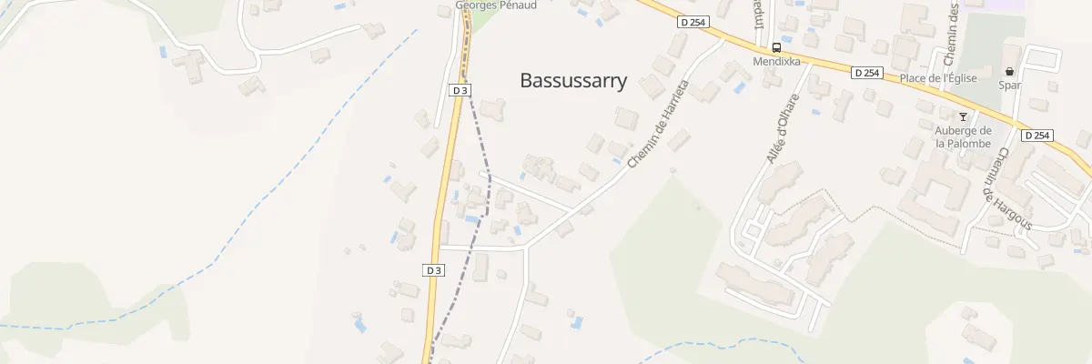 Plan du 240 Che de Harrieta à Bassussarry