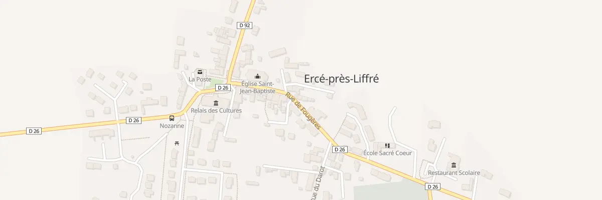 Plan du 5 Rue de Fougères à Ercé-près-Liffré