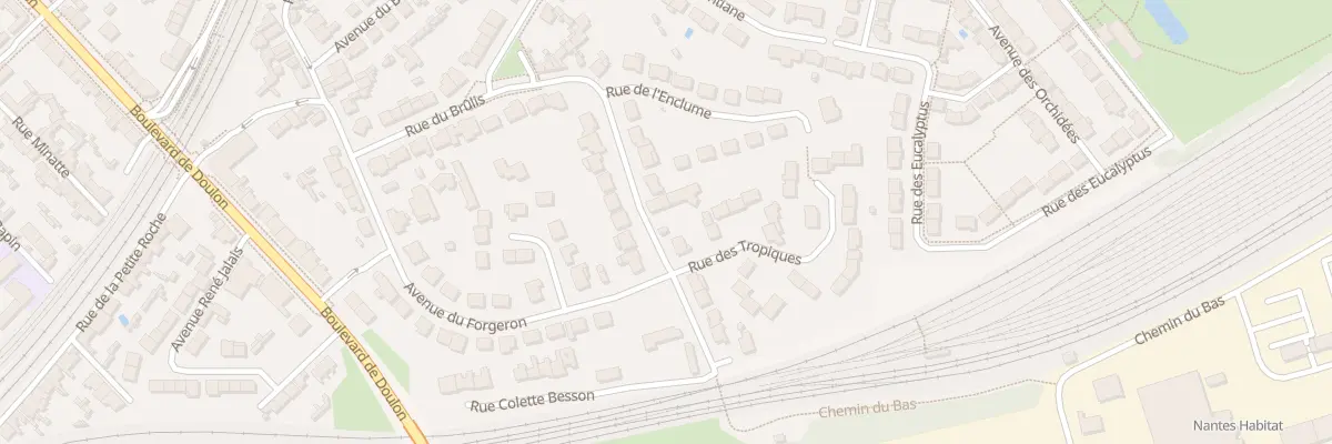 Plan du 25 Rue du Petit Blottereau à Nantes