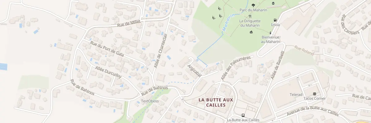 Plan du 100B Rue de Bahinos à Anglet
