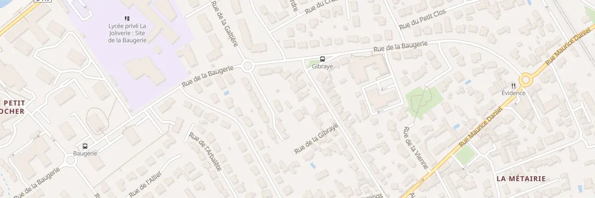 Plan du 23 Rue de la Gibraye à Saint-Sébastien-sur-Loire