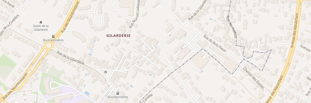 Plan du 210 Rue de la Gilarderie à Nantes