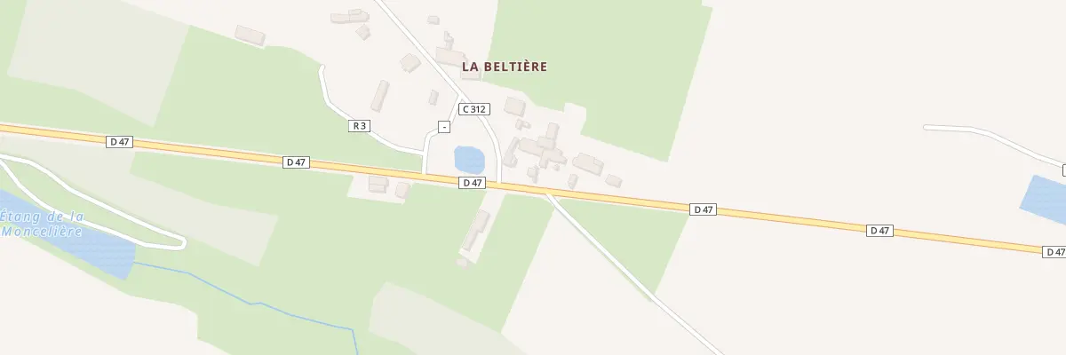 Plan du 25 La Beltiere à Tresbœuf