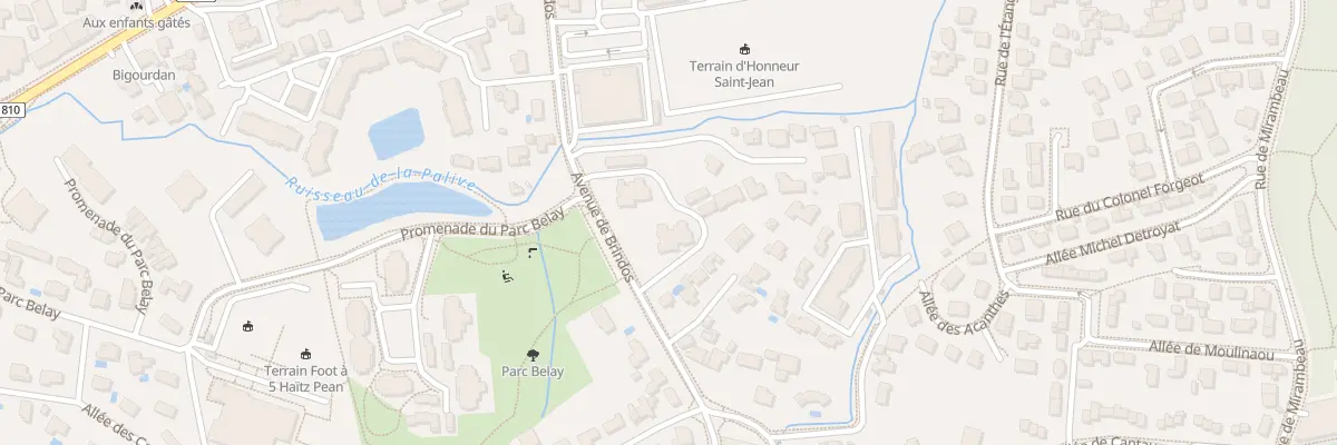 Plan du 13 Av de Brindos à Anglet