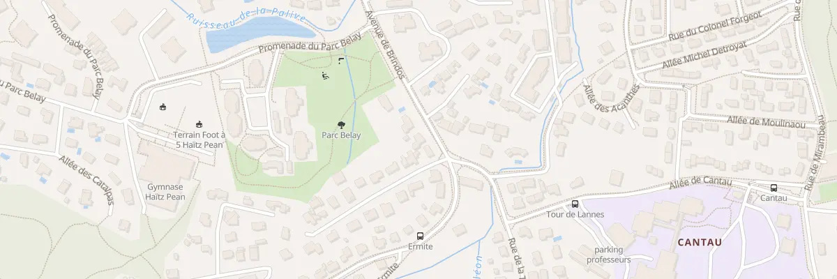 Plan du 38 Av de Brindos à Anglet