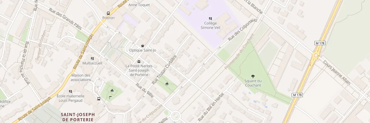 Plan du 7 Rue des Colporteurs à Nantes