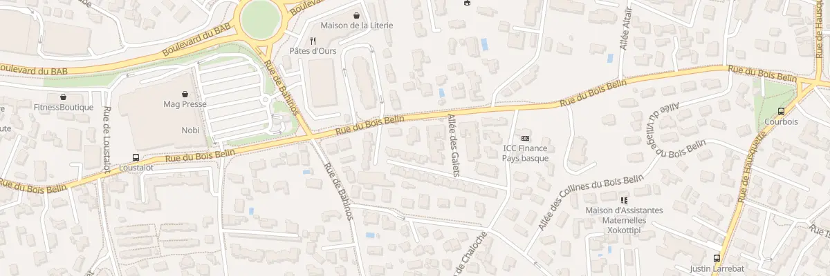 Plan du 68 Rue du Bois Belin à Anglet