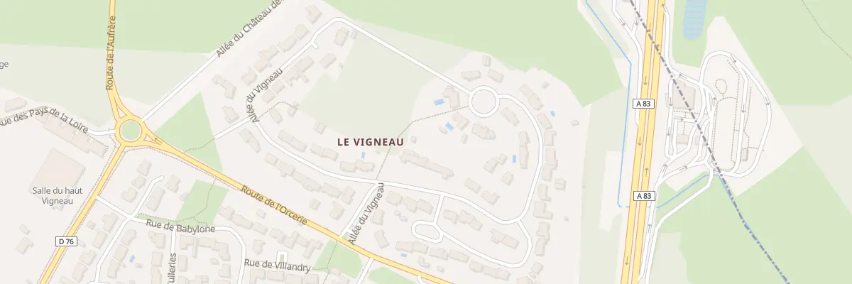 Plan du 28B All du Vigneau aux Sorinières