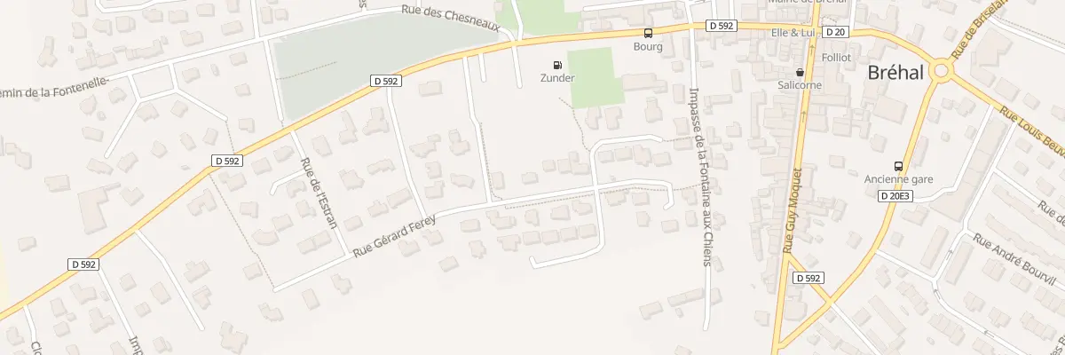 Plan du 23 Rue Gérard Ferey à Bréhal