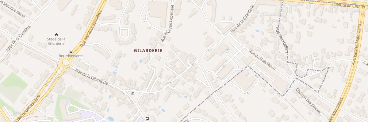 Plan du 185B Rue de la Gilarderie à Nantes