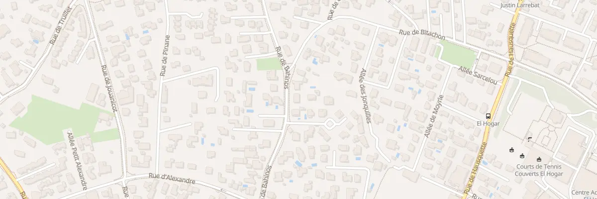 Plan du 36 Rue de Bahinos à Anglet