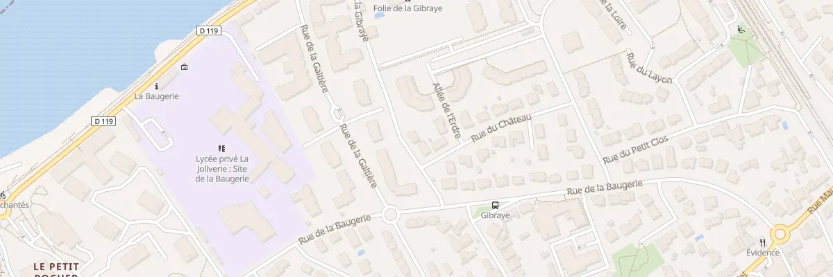 Plan du 36 Rue de la Gibraye à Saint-Sébastien-sur-Loire